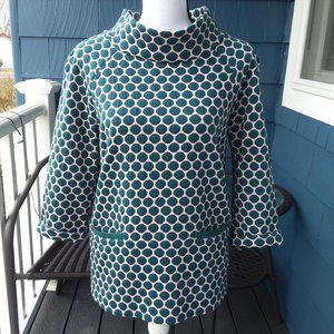 Boden Retro Style Crew Neck Tunic Top Size 12